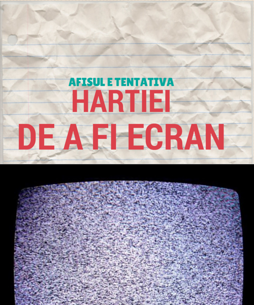Afișul - un fel de ecran din hârtie