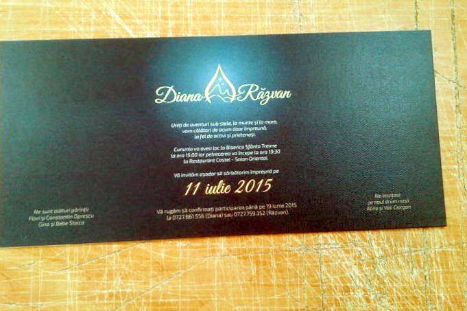 Printarede invitații de nuntă pe cartoane cu textură invitatie carton textura