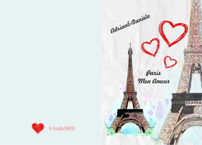 Invitație invitatie nunta turn eiffel